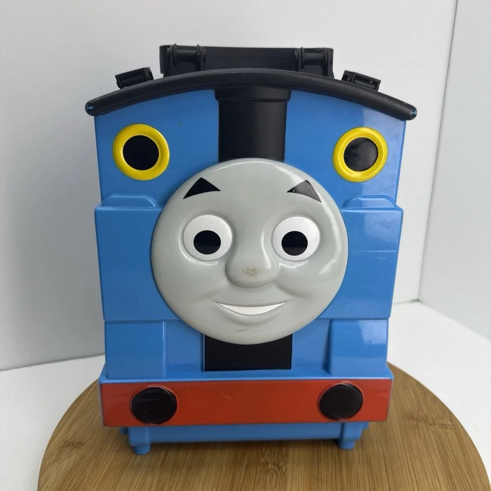 Thomas The Tank Engine Train Mattel Carrying Case Storage Toy Box Blue 2012